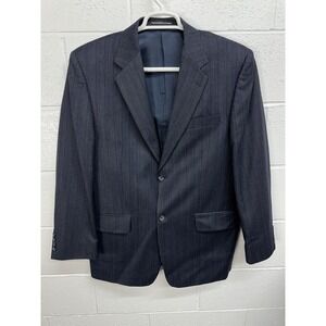 S. Cohen Urgel Rainbow Pinstripe Worsted Wool Two Button Blazer / Men's 42R